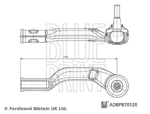 Blue Print Spurstangenkopf Vorderachse Rechts Adbp870120 Für Mitsubishi Nissan Samsung - Bild 5