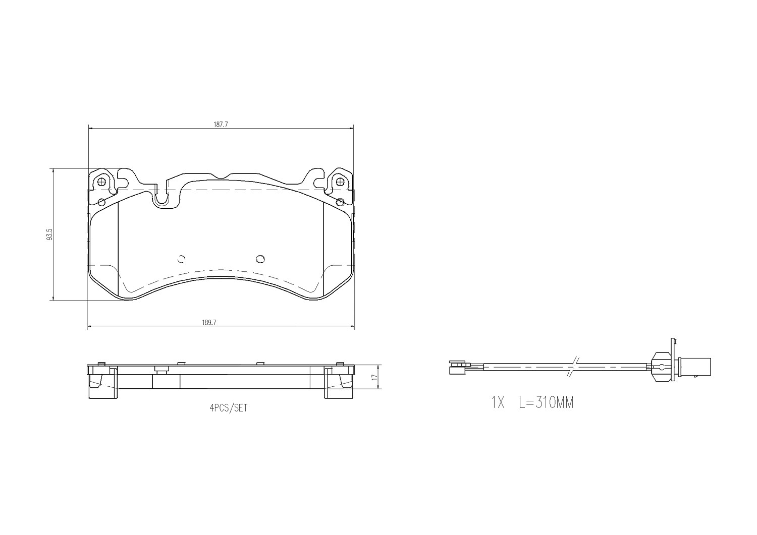 Brembo P50164 Bremsbelagsatz für Scheibenbremse Bremsbelagsatz - Bild 8