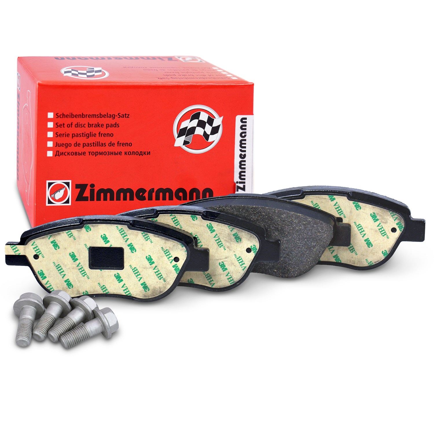 Zimmermann Bremsbeläge vorne (Satz) [Hersteller-Nr. 23600.190.1] für Peugeot, Citroën, Fiat, Lancia