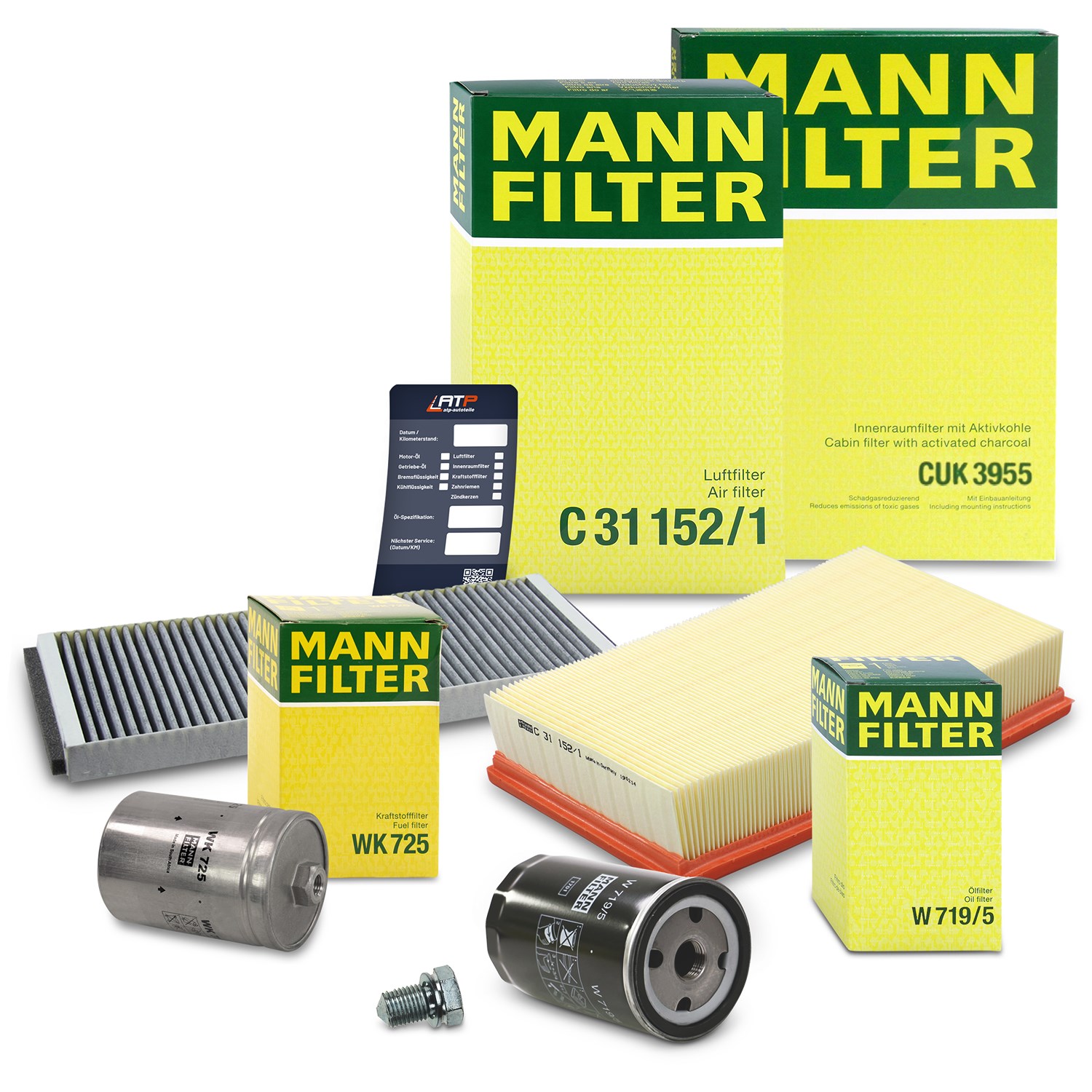 Mann-filter Inspektionspaket Filtersatz SET B [Hersteller-Nr. 10492218] für Audi