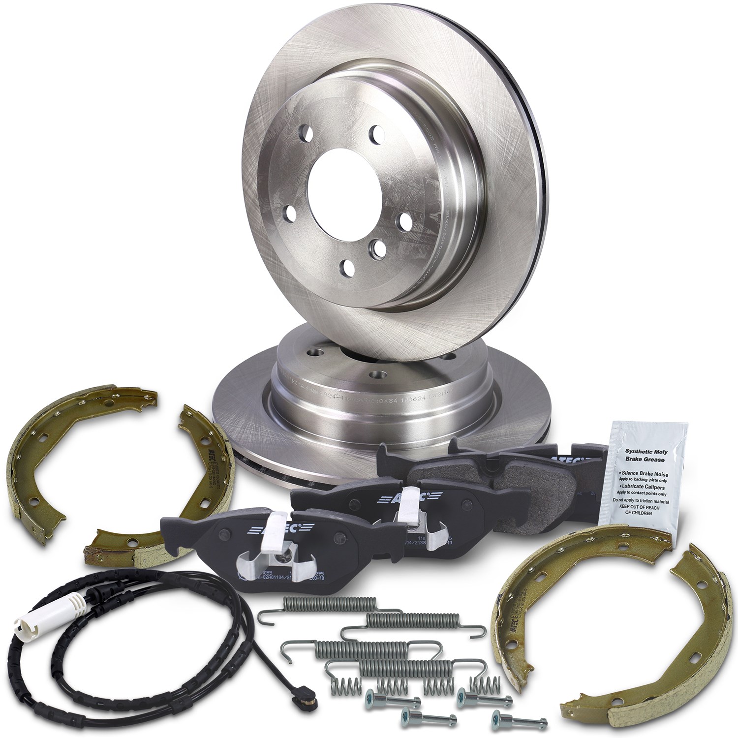 Bestprice Bremsscheiben + Bremsbeläge Hinterachse Belüftet [Hersteller-Nr. 10604216] für BMW