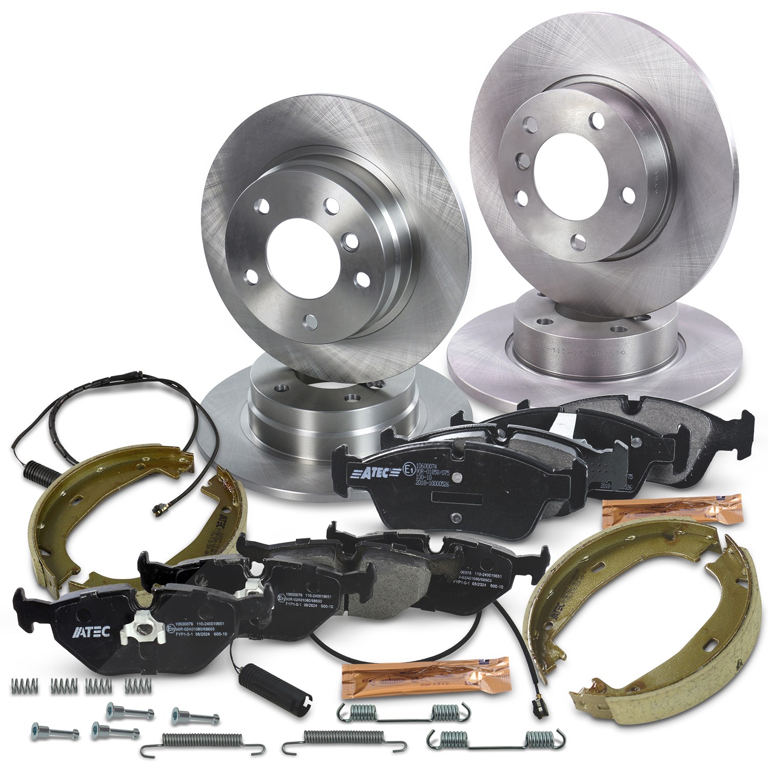 Bestprice Bremsscheiben+Bremsbeläge Vorne+Hinten [Hersteller-Nr. 10603783] für BMW
