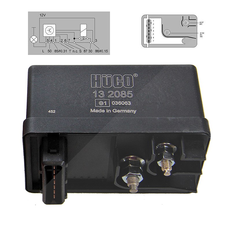 Hüco Diesel Relais [Hersteller-Nr. 132085] für Peugeot, Citroën, Alfa Romeo