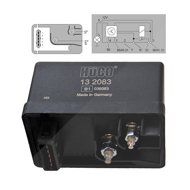 Hüco Diesel Relais [Hersteller-Nr. 132083] für Citroën, Peugeot, Fiat