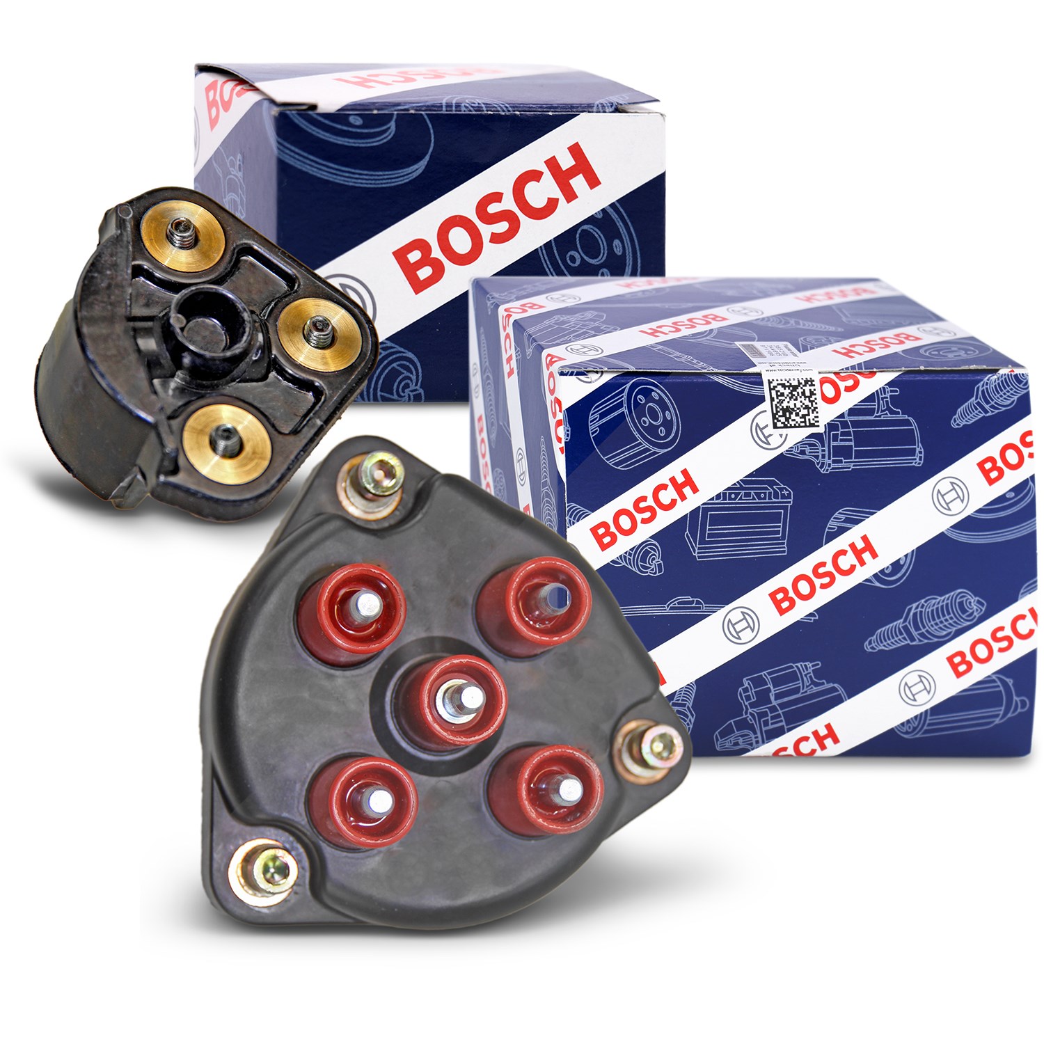 Bosch Zündverteilerkappe + Zündverteilerläufer [Hersteller-Nr. 31481791] für Mercedes-Benz