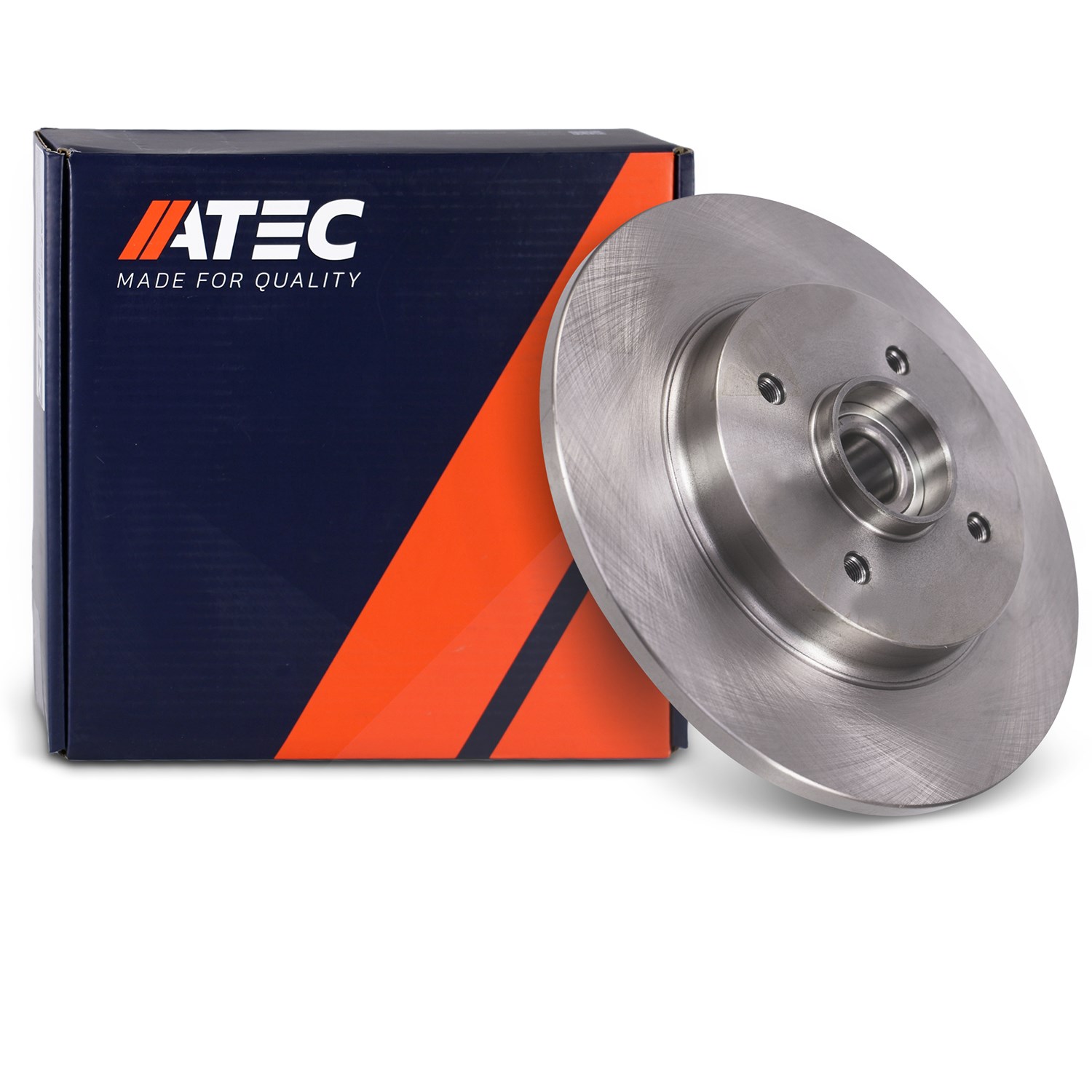 Atec 1x Bremsscheibe Hinterachse Voll [Hersteller-Nr. 10604278] für Ds, Peugeot, Citroën, Ds (capsa)