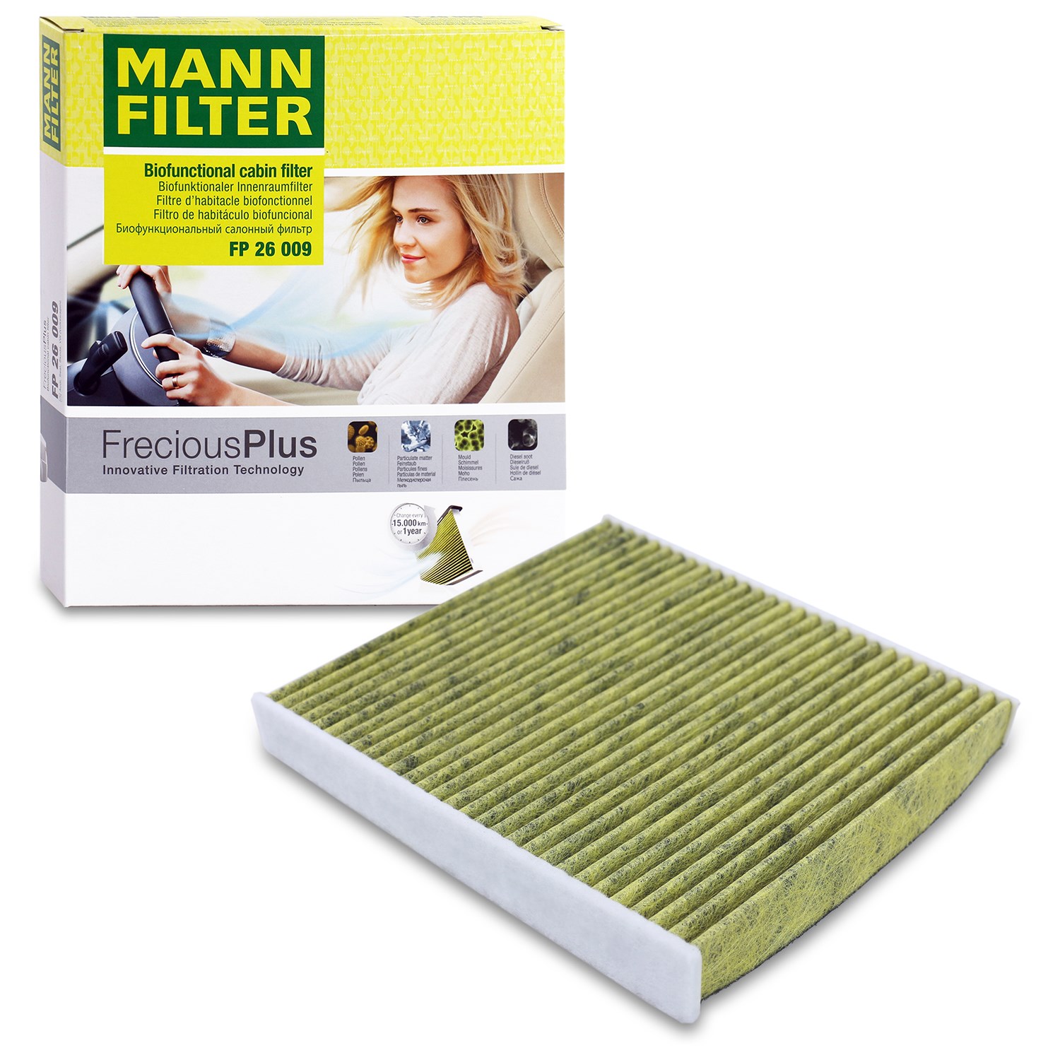 Mann-filter Filter, Innenraumluft FreciousPlus [Hersteller-Nr. FP26009] für VW, Cupra, Ford, Seat, Man, Skoda, Audi