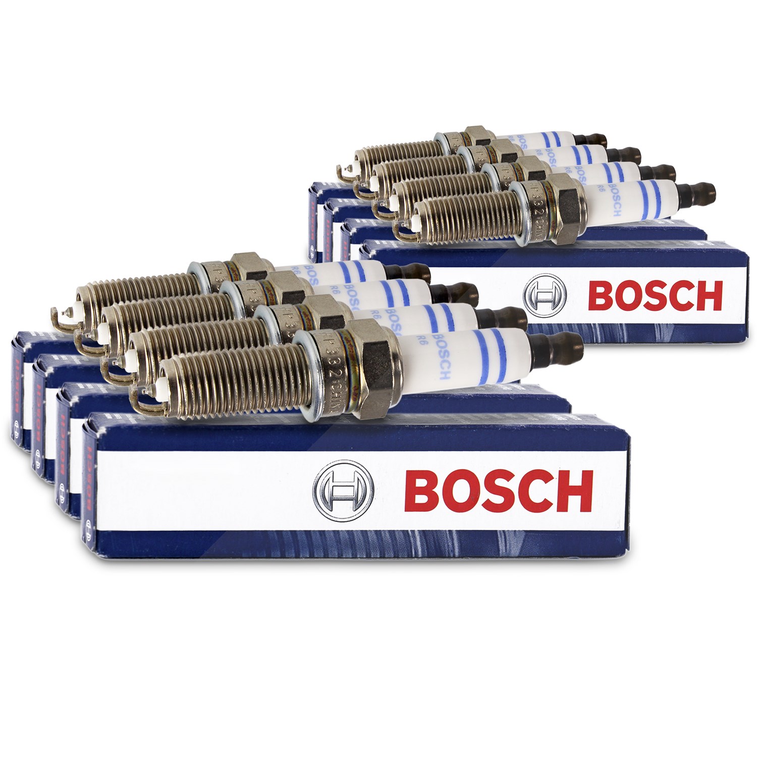 Bosch 8x Zündkerze Doppelplatin YR6NPP332 [Hersteller-Nr. 0242140512] für Mercedes-Benz