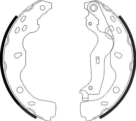 Hella Bremsbackensatz [Hersteller-Nr. 8DB355003-041] für Suzuki, Fiat