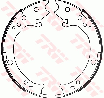 Trw Bremsbackensatz, Feststellbremse [Hersteller-Nr. GS8779] für Honda
