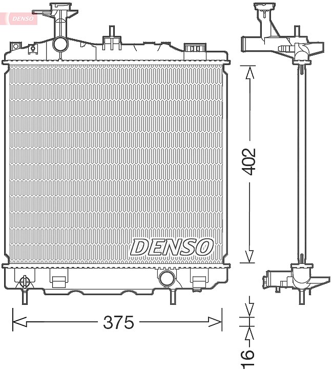 Denso Kühler, Motorkühlung [Hersteller-Nr. DRM45041] für Mitsubishi