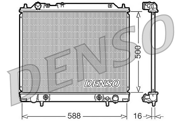 Denso Kühler, Motorkühlung [Hersteller-Nr. DRM45013] für Mitsubishi