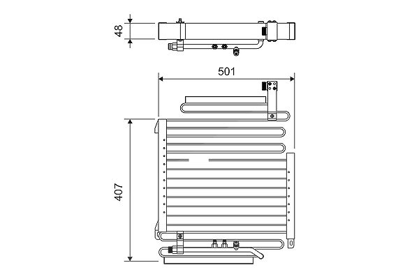 Valeo Kondensator, Klimaanlage [Hersteller-Nr. 814296] für Audi