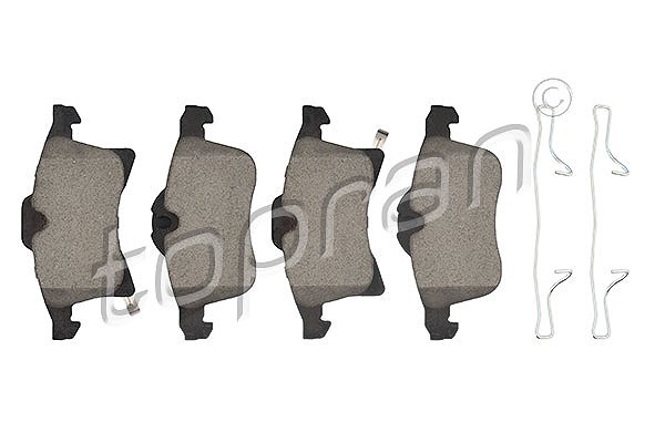 Topran Bremsbelagsatz, Scheibenbremse [Hersteller-Nr. 208504] für Vauxhall, Opel