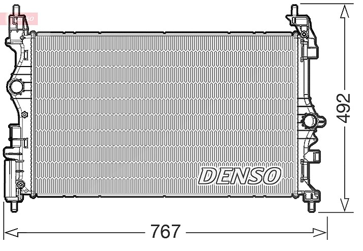 Denso Kühler, Motorkühlung [Hersteller-Nr. DRM20019] für Vauxhall, Opel