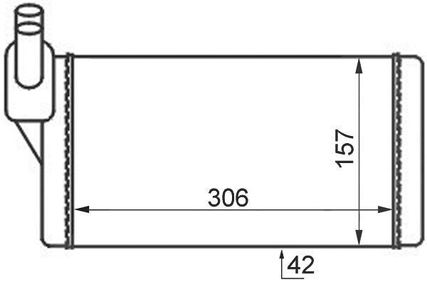 Mahle Wärmetauscher, Innenraumheizung [Hersteller-Nr. AH47000S] für VW