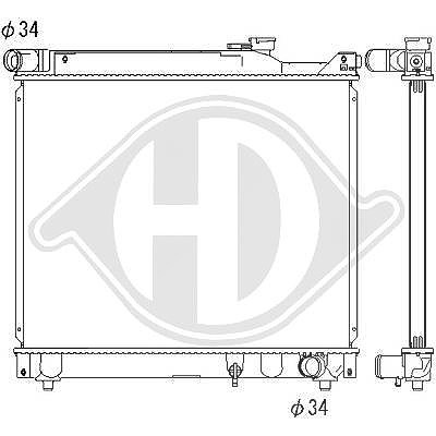 Diederichs Kühler, Motorkühlung [Hersteller-Nr. DCM3116] für Suzuki