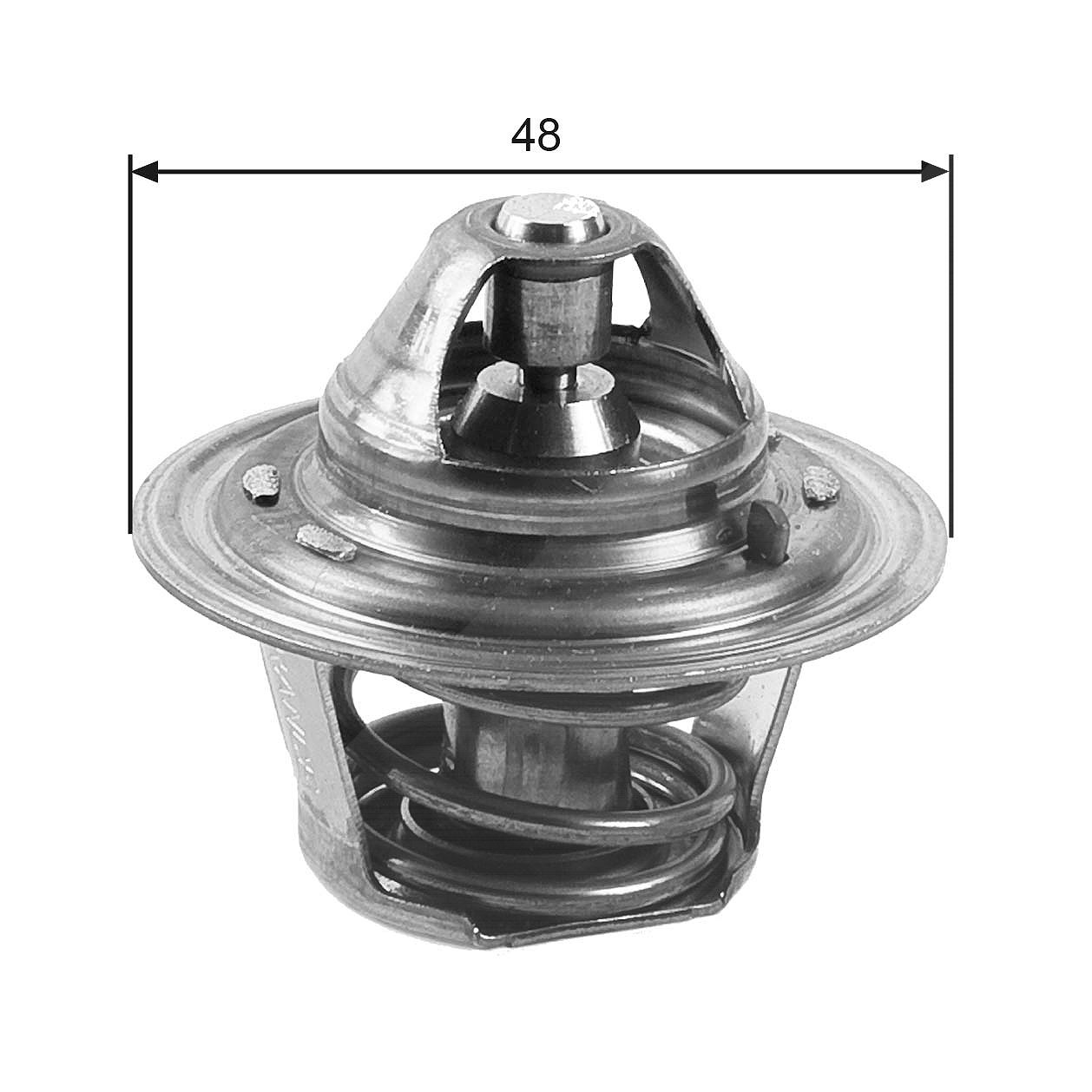 Gates Thermostat, Kühlmittel [Hersteller-Nr. TH27188G1] für Ford, Aro