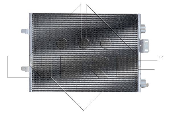 Nrf Kondensator, Klimaanlage [Hersteller-Nr. 35544] für Renault