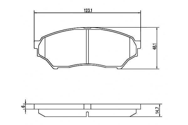 Mapco Bremsbelagsatz, Scheibenbremse [Hersteller-Nr. 6850] für Mitsubishi