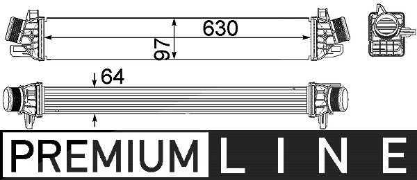 Mahle Ladeluftkühler [Hersteller-Nr. CI259000P] für Alfa Romeo