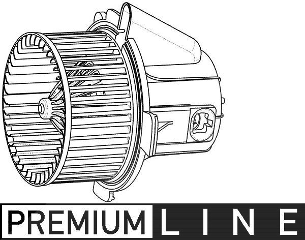 Mahle Innenraumgebläse [Hersteller-Nr. AB32000P] für Citroën, Peugeot