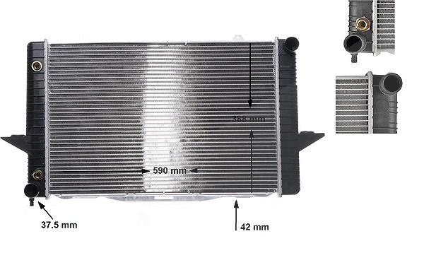 Mahle Kühler, Motorkühlung [Hersteller-Nr. CR164000S] für Volvo