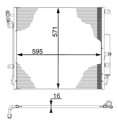 Mahle Kondensator, Klimaanlage [Hersteller-Nr. AC759000S] für Land Rover