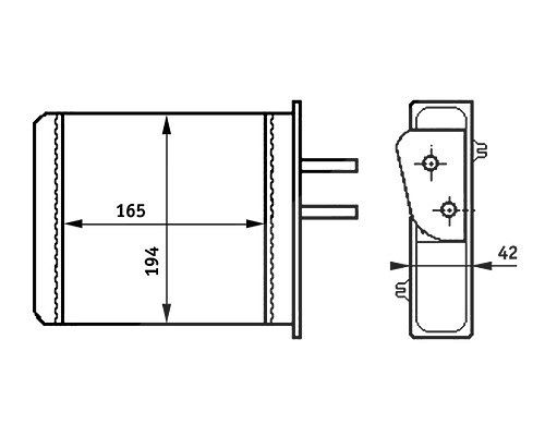Mahle Wärmetauscher, Innenraumheizung [Hersteller-Nr. AH159000S] für Lancia, Fiat