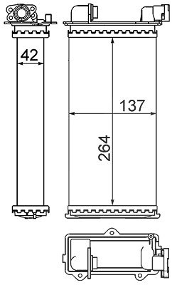 Mahle Wärmetauscher, Innenraumheizung [Hersteller-Nr. AH94000S] für BMW