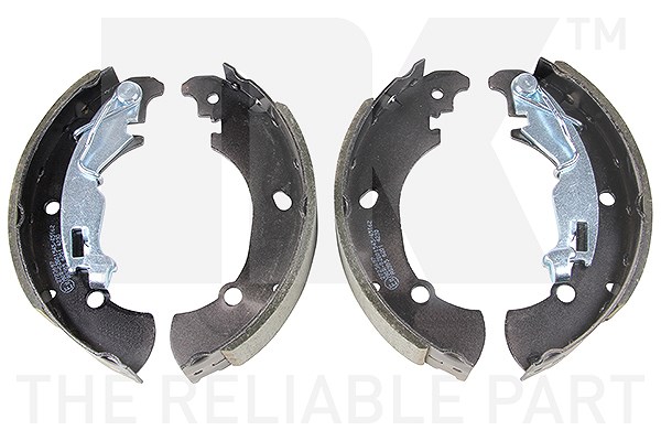 Nk Bremsbackensatz Trommelbremse Hinterachse [Hersteller-Nr. 2723697] für Lancia, Fiat, Vauxhall