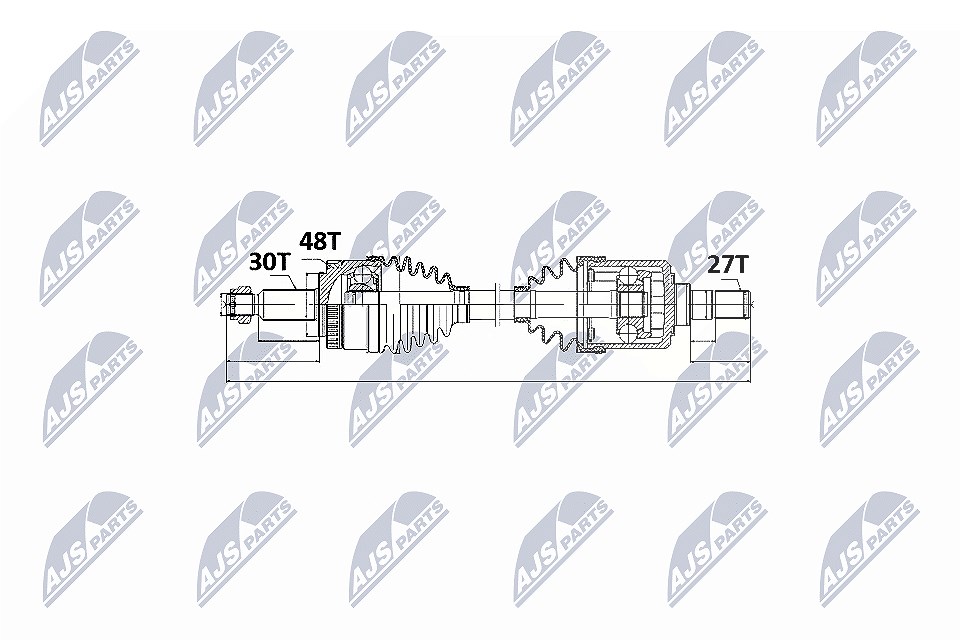 Nty Antriebswelle [Hersteller-Nr. NPW-KA-326] für Kia, Hyundai