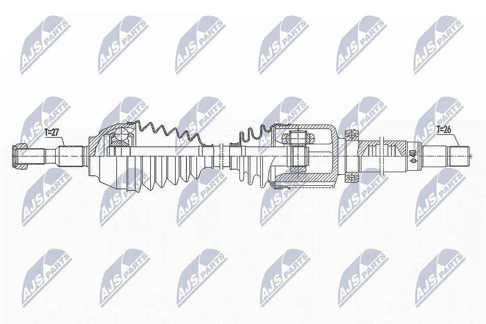 Nty Antriebswelle [Hersteller-Nr. NPW-FR-115] für Ford