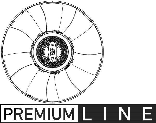 Mahle Lüfter, Motorkühlung [Hersteller-Nr. CFF492000P] für VW, Mercedes-Benz