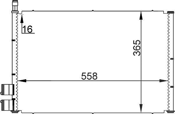 Mahle Kondensator, Klimaanlage [Hersteller-Nr. AC298000S] für Mazda, Ford