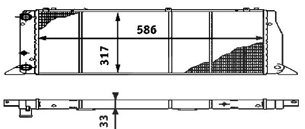 Mahle Kühler, Motorkühlung [Hersteller-Nr. CR403000S] für Audi