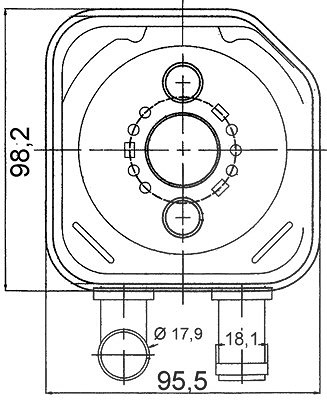 Mahle Ölkühler, Motoröl [Hersteller-Nr. CLC165000S] für Audi, Skoda, VW