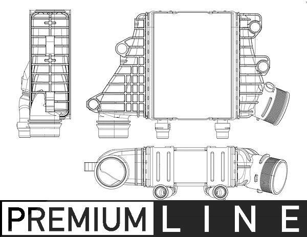 Mahle Ladeluftkühler [Hersteller-Nr. CI412000P] für Land Rover