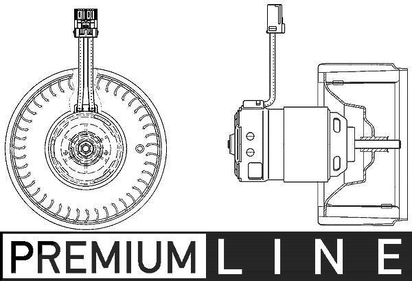 Mahle Innenraumgebläse [Hersteller-Nr. AB22000P] für Volvo