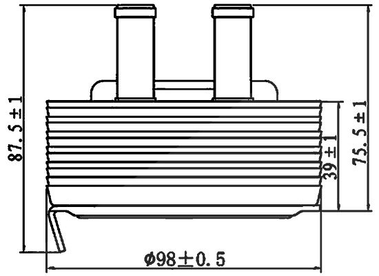 Mahle Ölkühler, Motoröl [Hersteller-Nr. CLC197000S] für Nissan