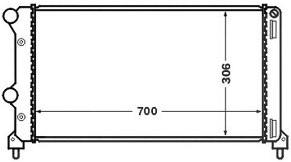 Mahle Kühler, Motorkühlung [Hersteller-Nr. CR1448000S] für Fiat