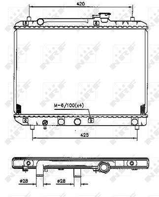 Nrf Kühler, 350 x 525 mm [Hersteller-Nr. 53207] für Suzuki