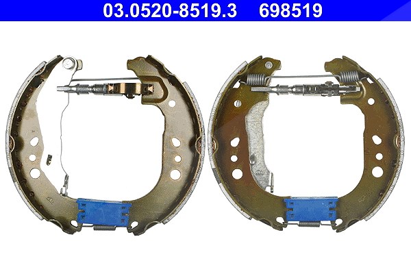Ate Bremsbackensatz [Hersteller-Nr. 03.0520-8519.3] für Seat, Skoda