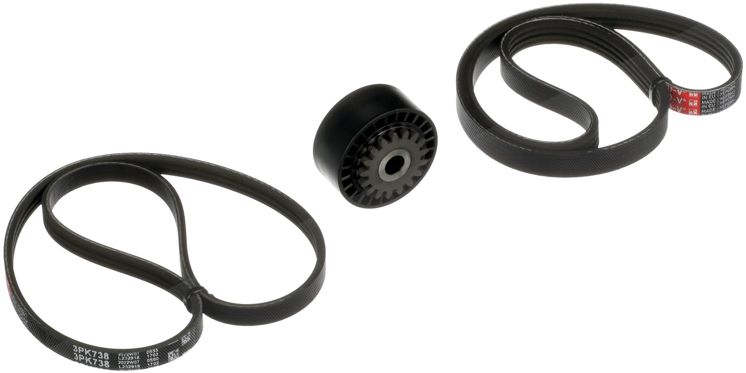 Gates Keilrippenriemensatz [Hersteller-Nr. K053PK738] für Proton, Dacia, Nissan, Renault