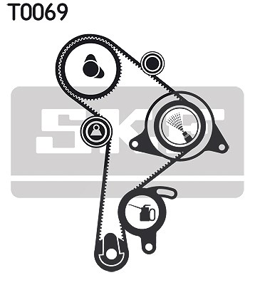 Für SKF VKMA 01011 Timing Belt Set - Bild 5