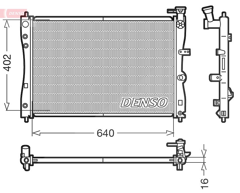 Denso Kühler, Motorkühlung [Hersteller-Nr. DRM45005] für Mitsubishi, Smart