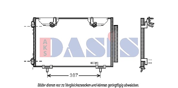 Aks Dasis Kondensator, Klimaanlage [Hersteller-Nr. 212024N] für Toyota