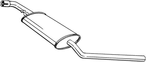Bosal Mittelschalldämpfer [Hersteller-Nr. 281-737] für VW