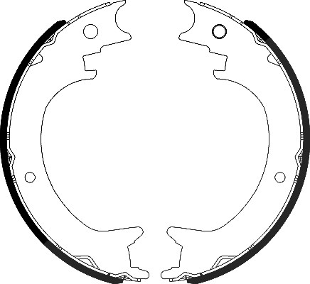 Hella Bremsbackensatz, Feststellbremse [Hersteller-Nr. 8DA355051-271] für Mitsubishi