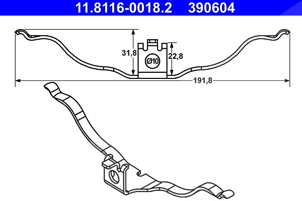 Ate Feder, Bremssattel [Hersteller-Nr. 11.8116-0018.2] für Audi